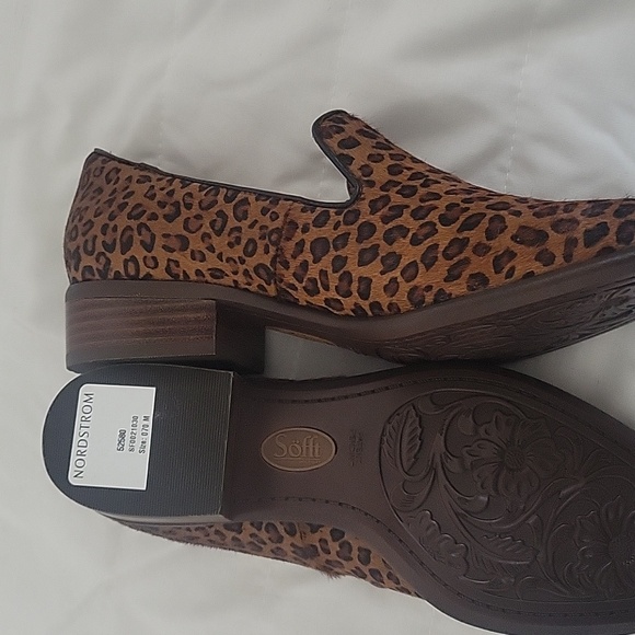 Suede Leopard Print Loafers - Picture 9 of 9